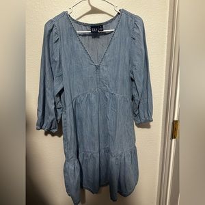GAP Dress l GAP 100% Cotton Denim Chambray Dress M